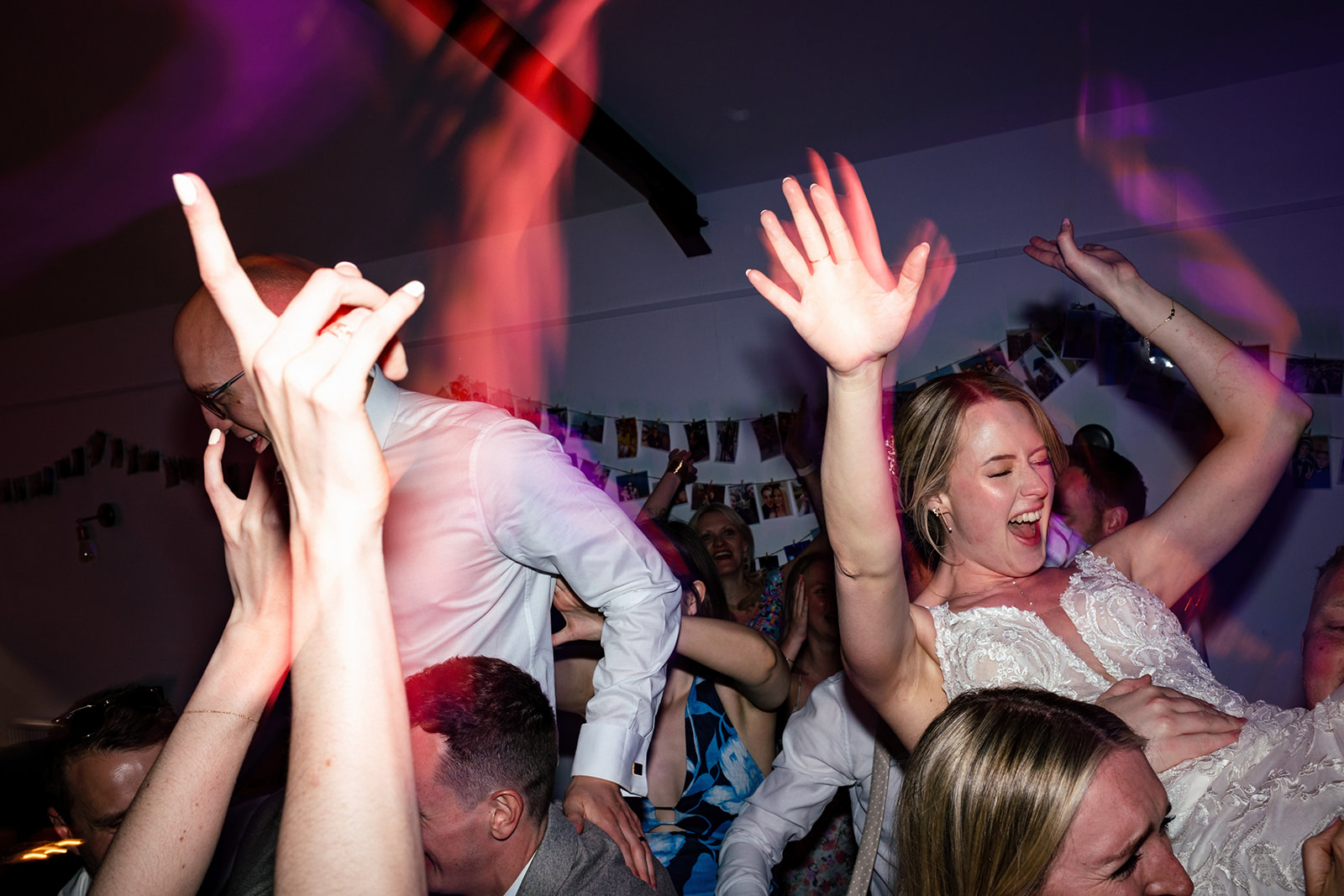 Wedding Crowd Surfing